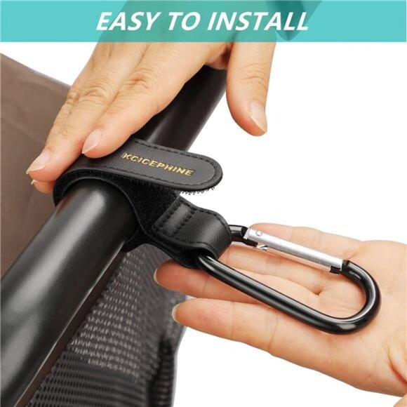 4Pack Stroller Hooks Clips Adjustable Baby Pram Bag Hanger Shopping Cart Accesso - Picture 4 of 7